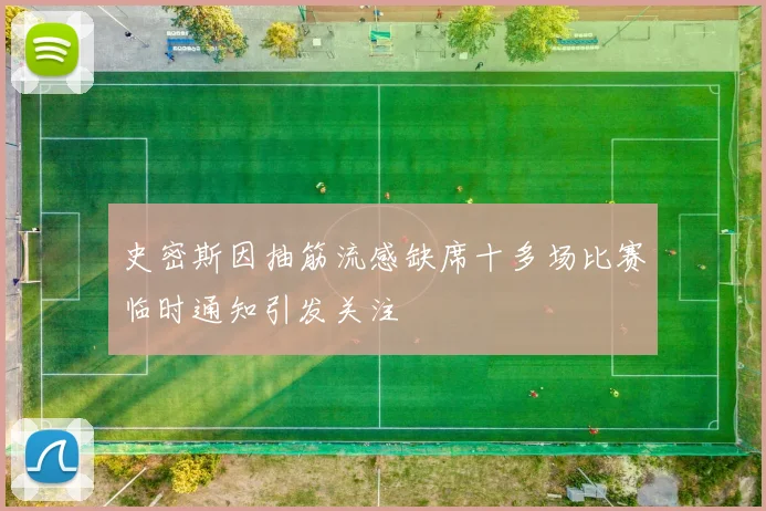史密斯因抽筋流感缺席十多场比赛临时通知引发关注